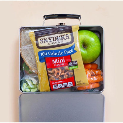 Snyder's of Hanover Mini Pretzels 100 Calorie Packs – Nut-Free School Lunch Snack for Kids, 36 Ct