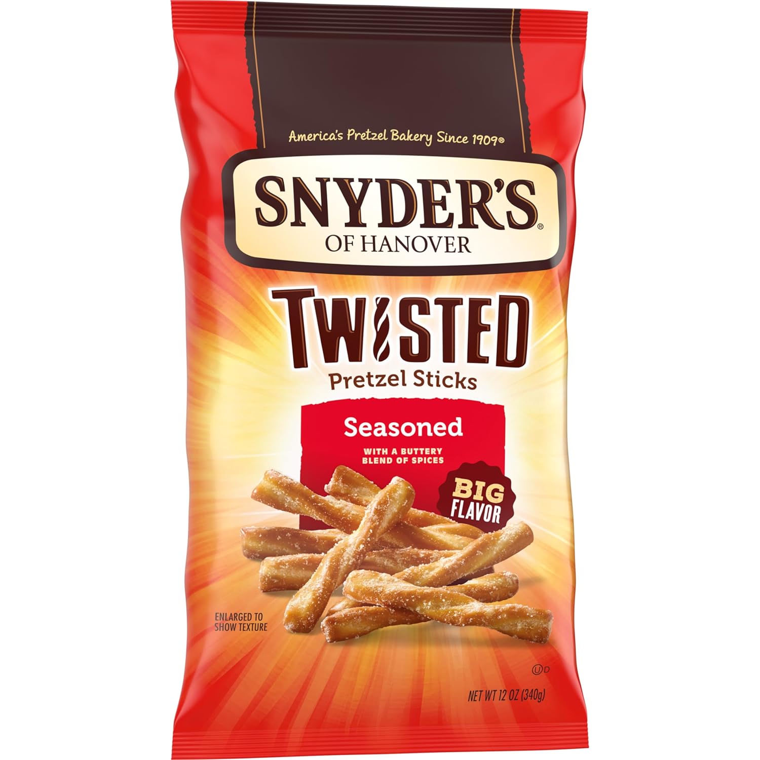 Snyder's of Hanover Pretzel Sticks Family Snack for Lunchboxes and After School Munching