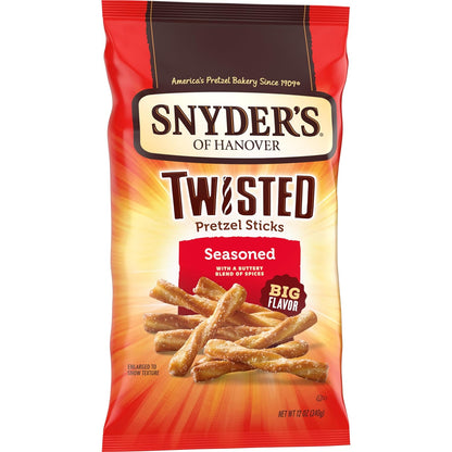 Snyder's of Hanover Pretzel Sticks Family Snack for Lunchboxes and After School Munching