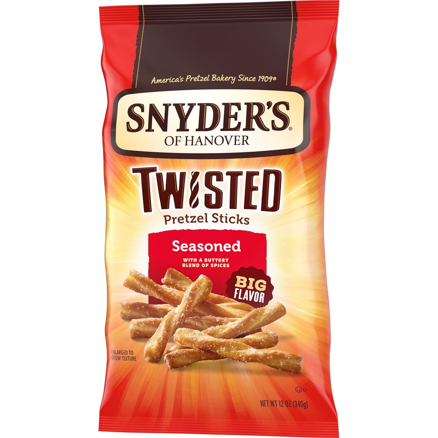 Snyder's of Hanover Pretzel Sticks Family Snack for Lunchboxes and After School Munching
