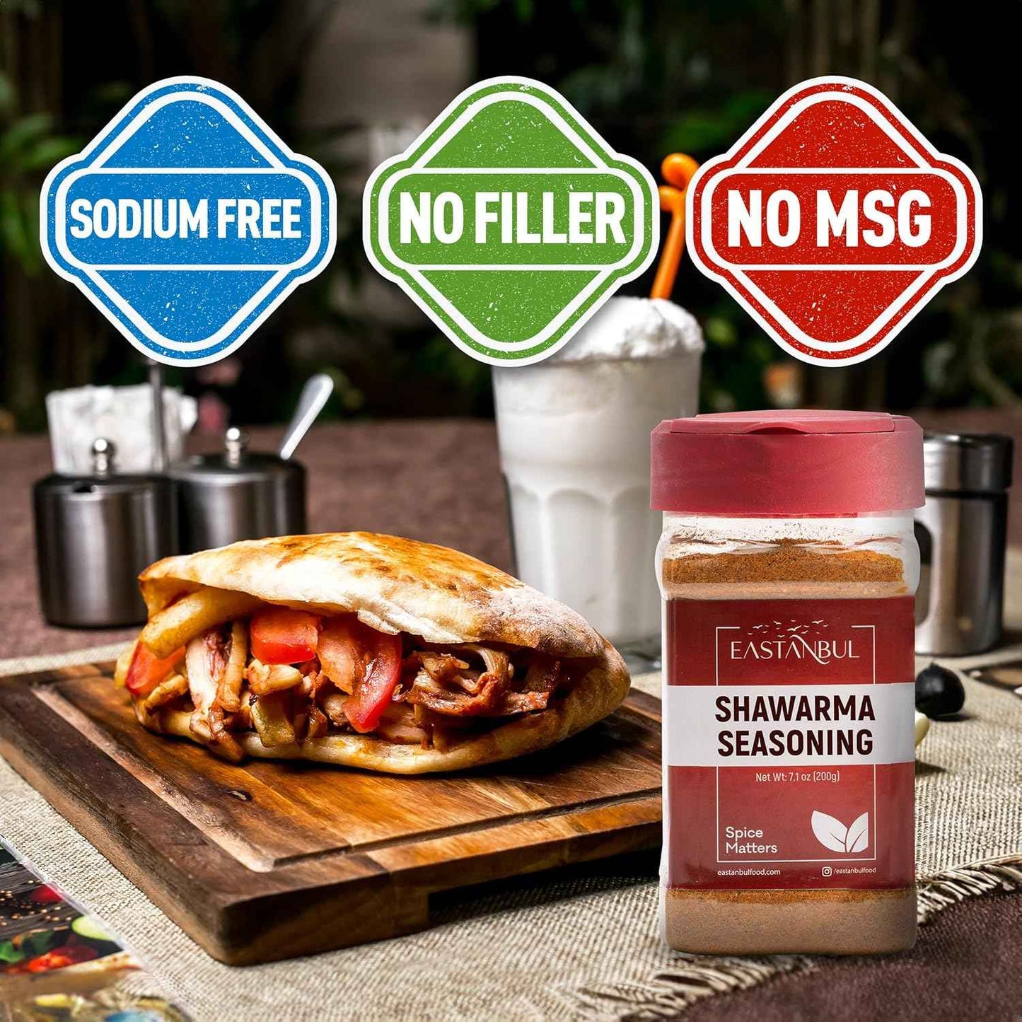 Eastanbul Shawarma Seasoning – Single-Bottle Baharat Blend for an Uncluttered Spice Rack, 7.1oz