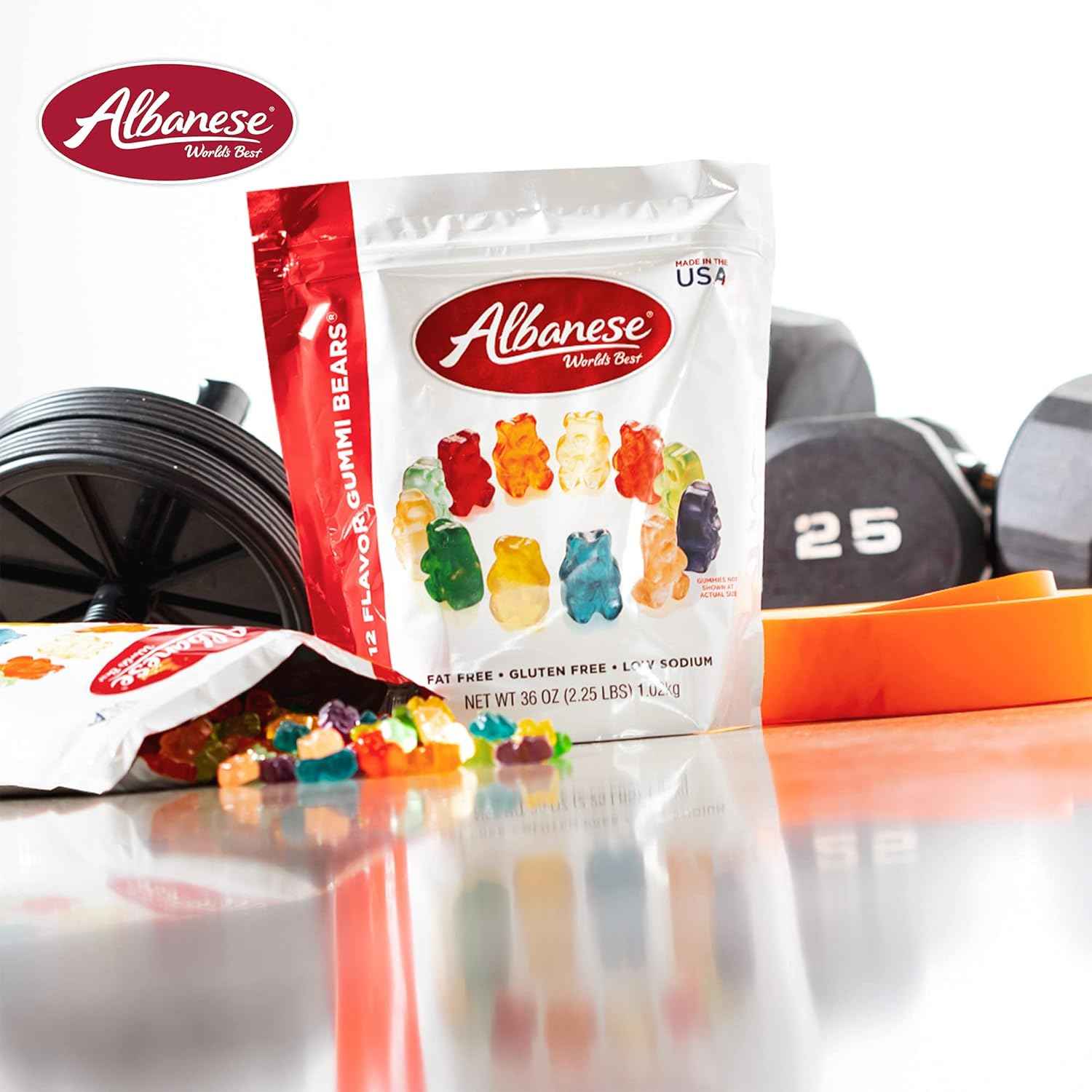 Albanese Gummi Bears 36oz Bulk Bag – Nut Free, Dairy Free, Gluten Free Candy for Playdates and Classroom Treats