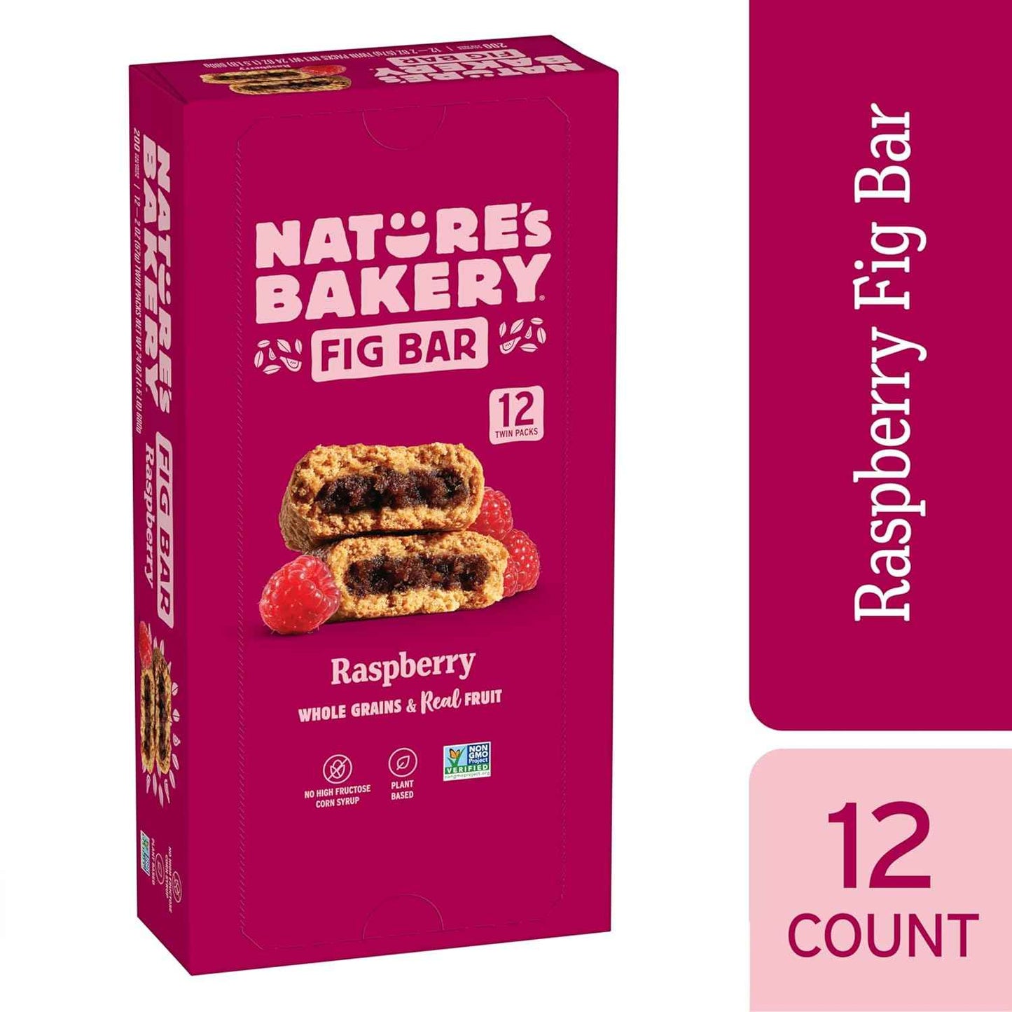 Nature's Bakery Whole Wheat Fig Bars – Healthy Gift Basket Snack for Teachers, Vegan Twin Pack Variety