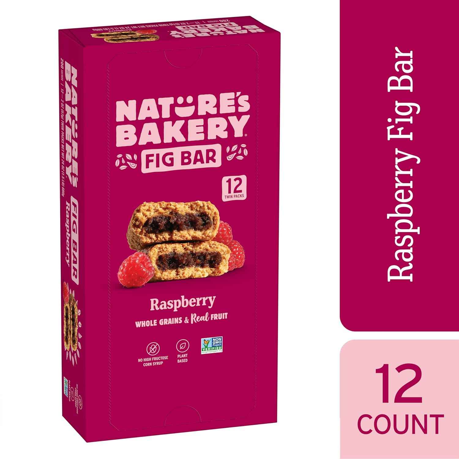 Nature's Bakery Whole Wheat Fig Bars – Healthy Gift Basket Snack for Teachers, Vegan Twin Pack Variety