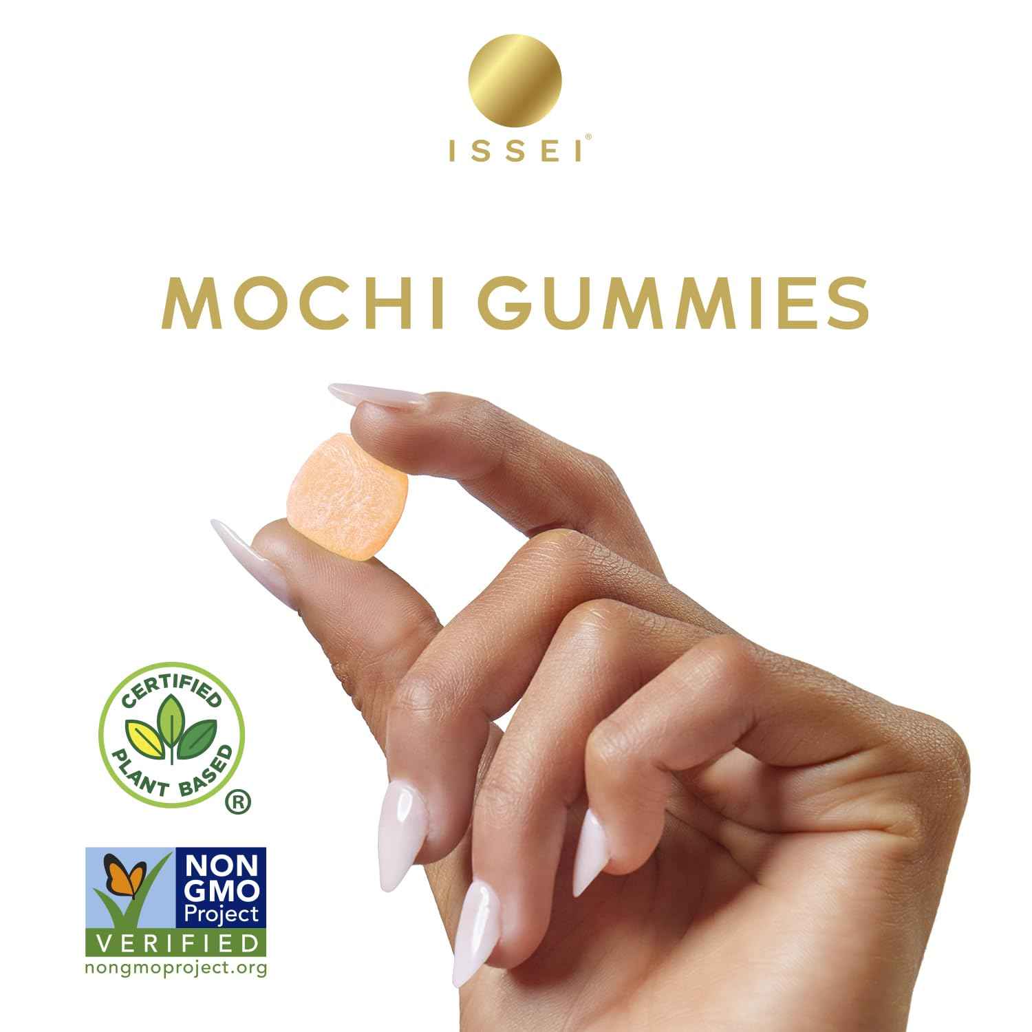 ISSEI Sour Cherry Mochi Gummies | Clean-Label Office Desk Snack | Dye-Free Chewy Candy