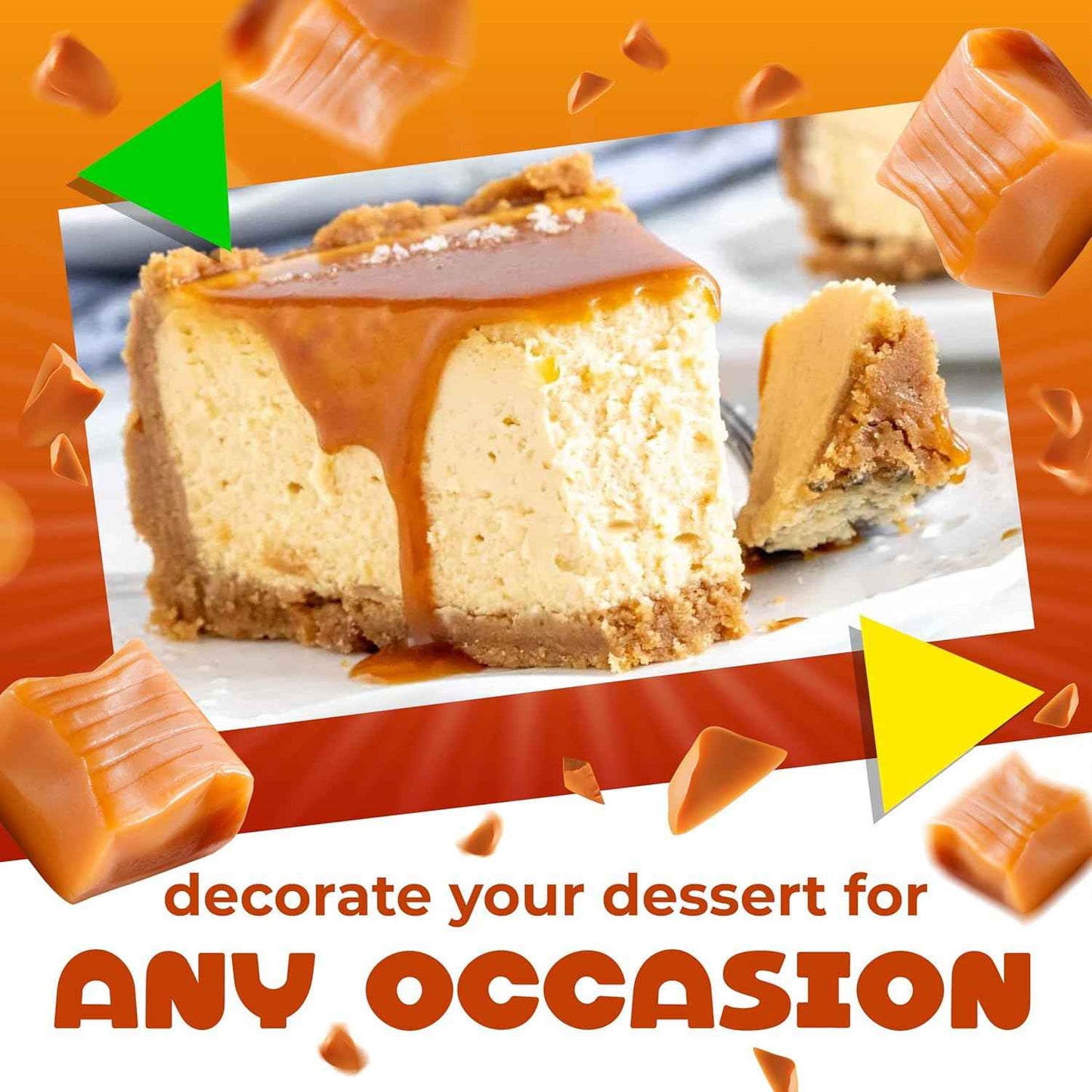 Caramel Cubes Candy – Birthday Party Favor and Housewarming Gift, Classic Chewy Vanilla Caramels for Candy Buffets and Care Packages