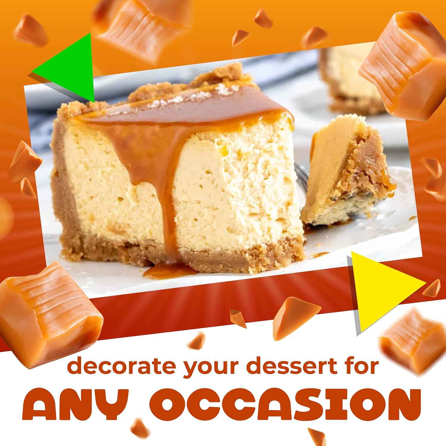 Caramel Cubes Candy – Birthday Party Favor and Housewarming Gift, Classic Chewy Vanilla Caramels for Candy Buffets and Care Packages