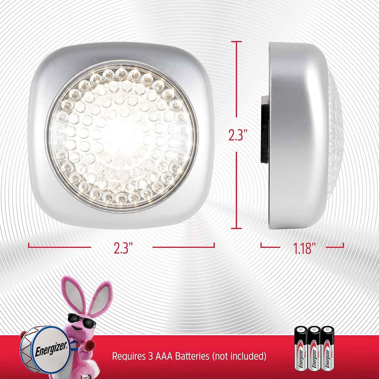 Energizer LED Tap Light – Portable Camping and Tent Light, Battery Powered Wireless Puck for Open Air Adventures