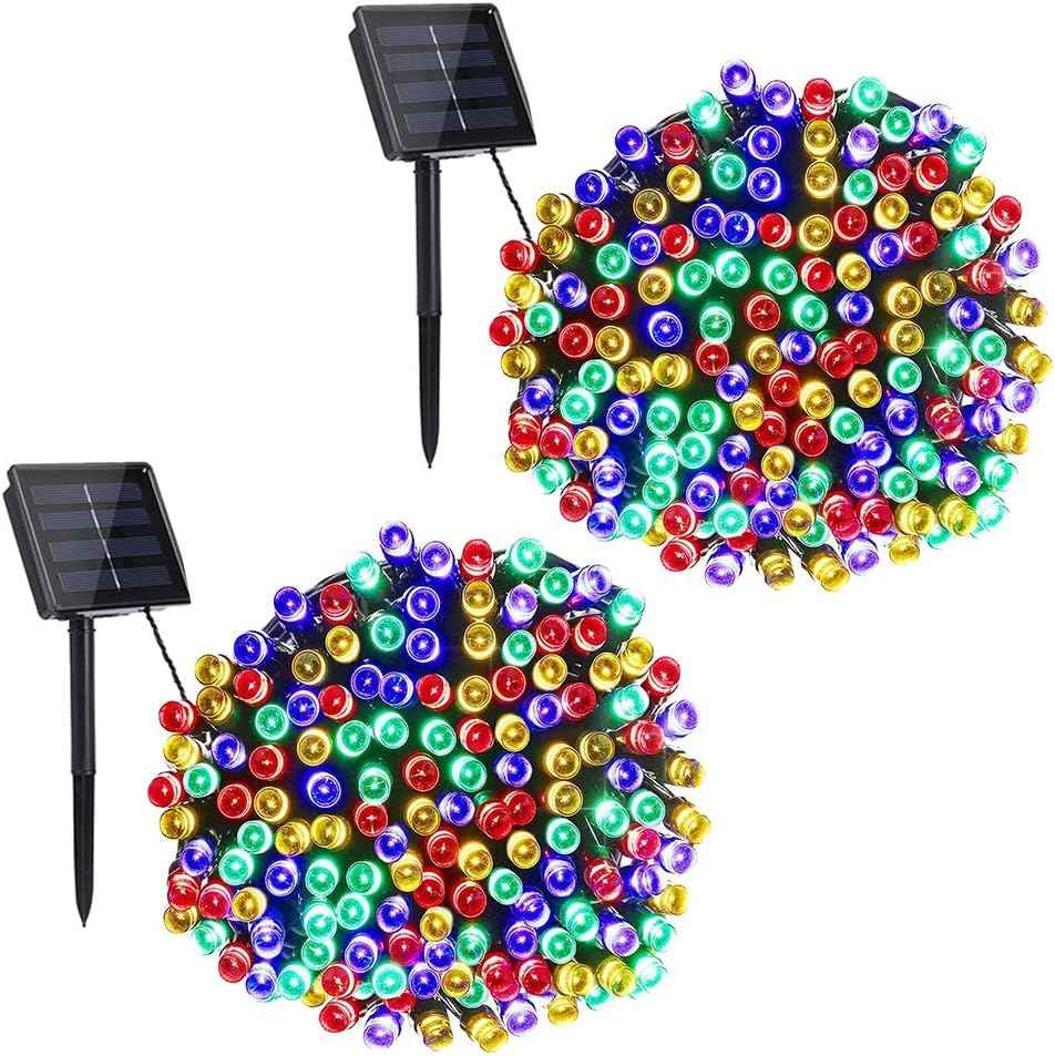 Toodour Solar String Lights – Flameless Outdoor and Indoor Lighting for Homes with Kids and Pets, LED Only