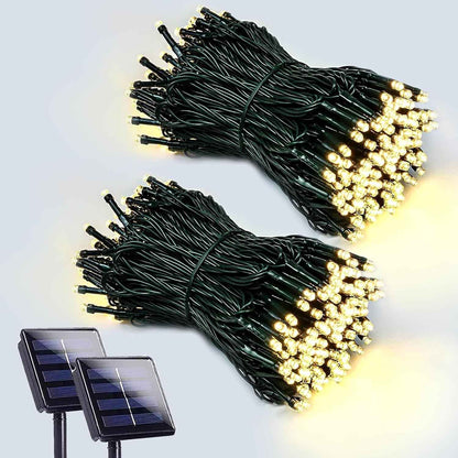 Lumimuse Ambient Solar Lights – 200 LED Green Wire Decor for Rustic Living Room Accent, Bedroom Canopy and Sunroom Mood Lighting