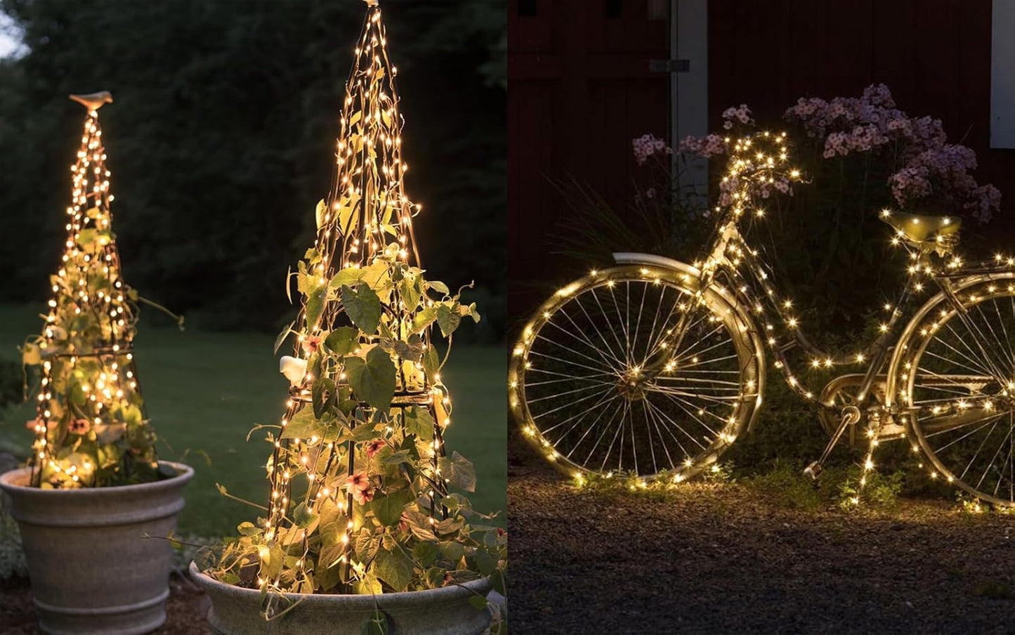 Solhice 20ft Battery Patio String Lights – Waterproof Warm White Twinkle for Deck, Porch, and Fence