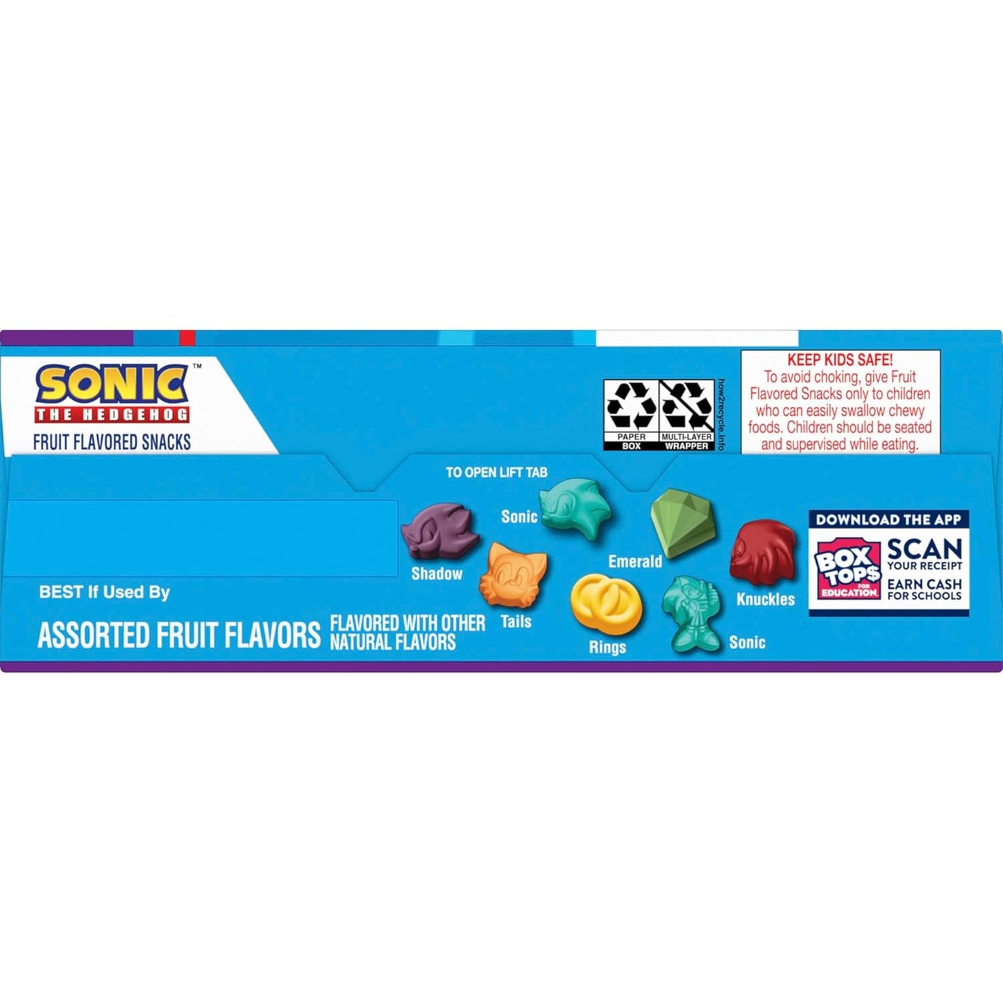 Sonic The Hedgehog Fruit Flavored Snacks – Vitamin C Rich Kids Snack Pouches for Balanced Lunchbox Routines, 22 Ct