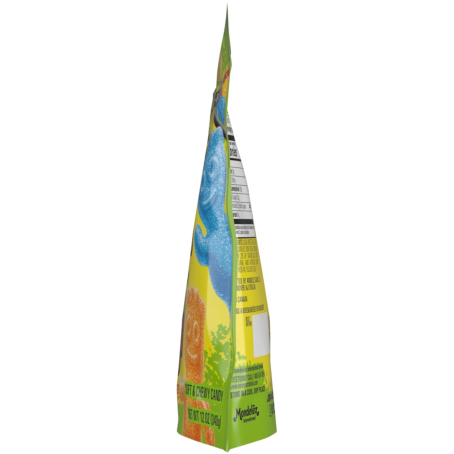 SOUR PATCH KIDS Big Kids Chewy Candy for Road Trips, 12 oz Resealable Travel Share Bag