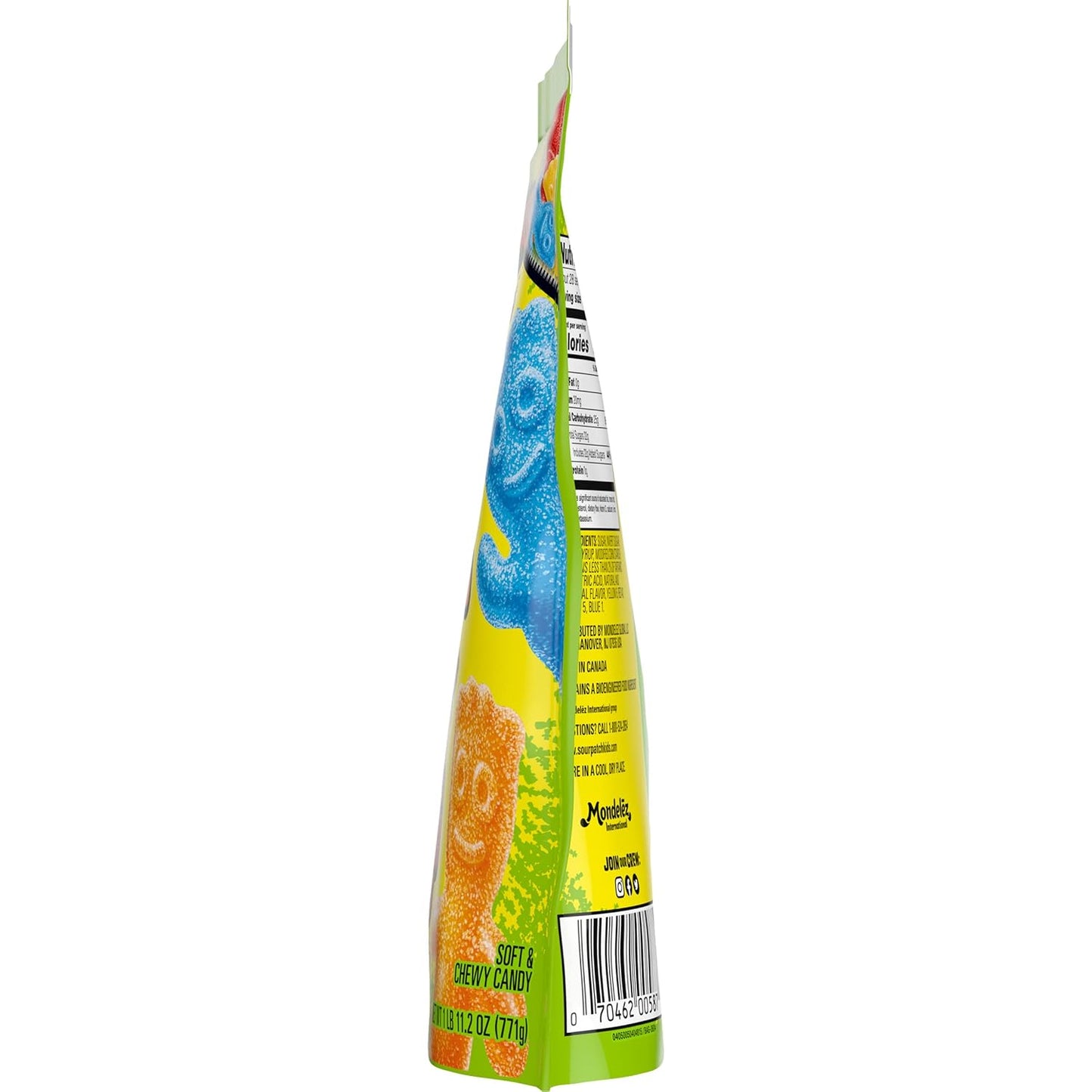 SOUR PATCH KIDS Big Kids Soft & Chewy Candy, Portable Road Trip Snack for the Car, 1.7 lb