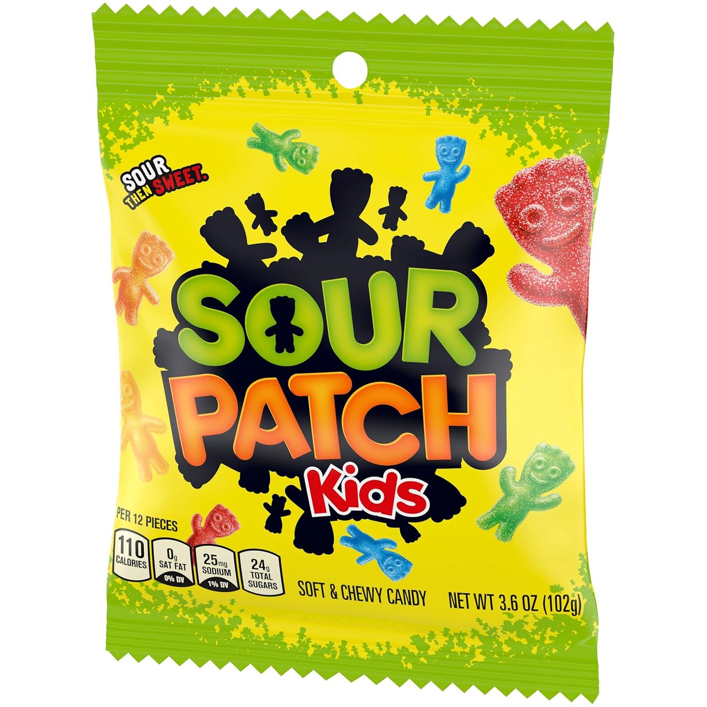 Sour Patch Kids Original Soft & Chewy Candy Bulk 12-Pack – After-School Snack and Classroom Treasure Box Reward for Children