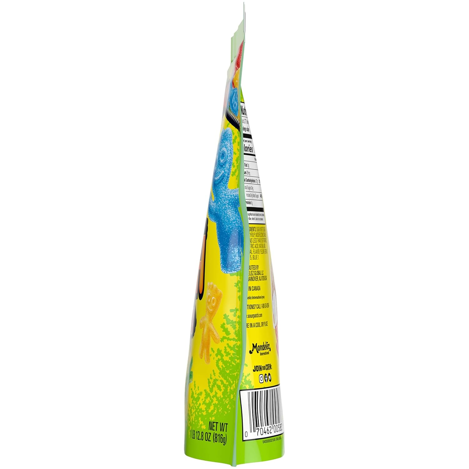 SOUR PATCH KIDS Soft & Chewy Sour Then Sweet Candy, 1.8 lb Bulk Bag for Tailgating, Car Rides, and Front Porch Trick-or-Treat Bowls