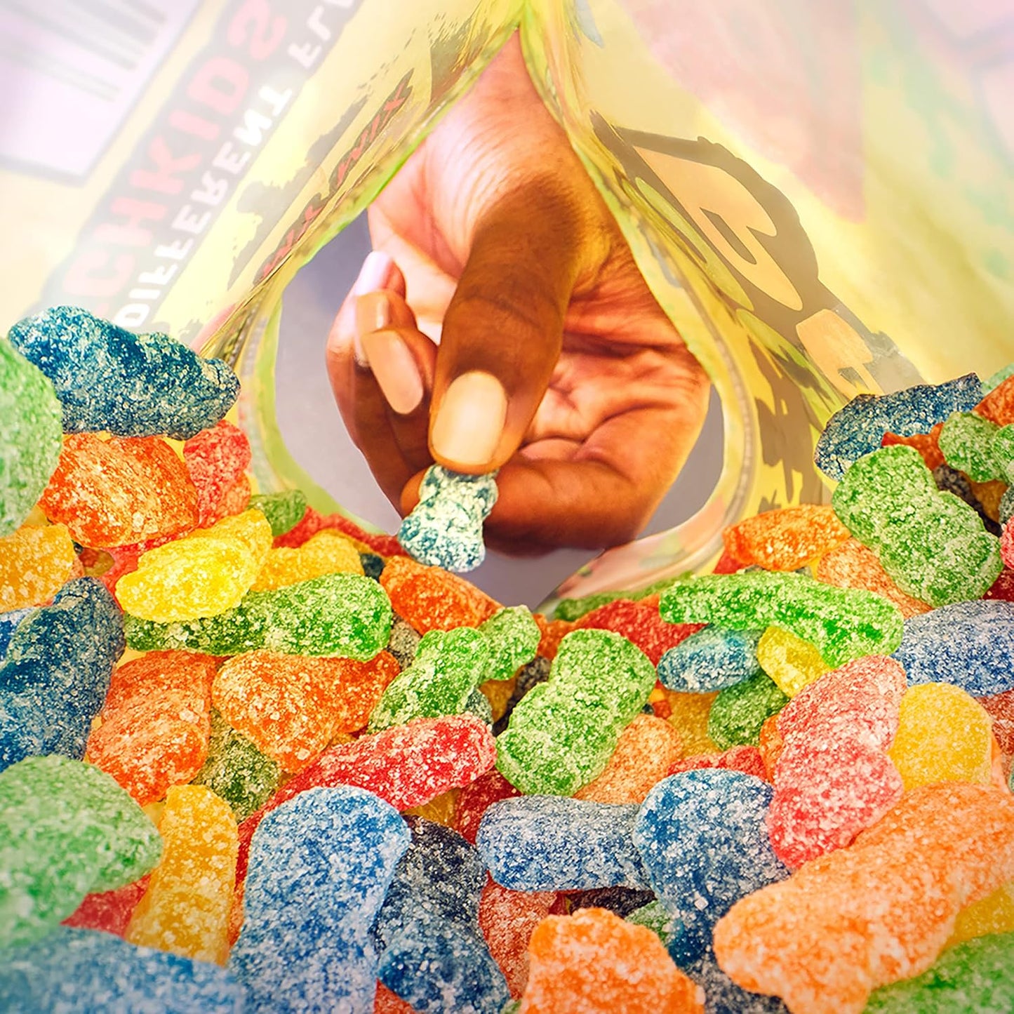 SOUR PATCH KIDS Soft & Chewy Sour Then Sweet Candy, 1.8 lb Bulk Bag for Tailgating, Car Rides, and Front Porch Trick-or-Treat Bowls