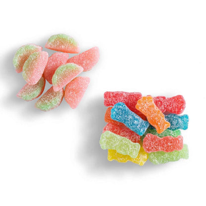 SOUR PATCH KIDS Original & Watermelon Bulk Candy - Kid-Friendly Individually Wrapped Halloween Treat Bags for School Parties