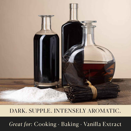 Cook's Premium Organic Madagascar Vanilla Beans – Gourmet Ingredient for Upscale Dessert and Pastry Creations