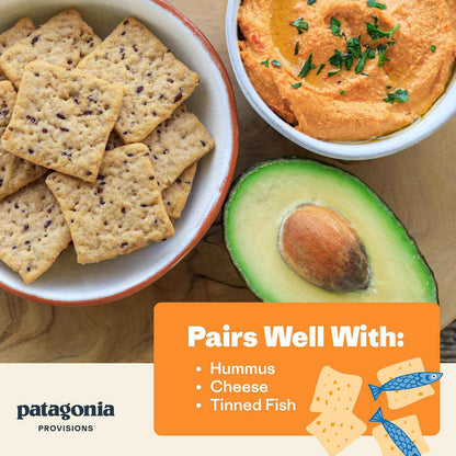 Patagonia Provisions Sourdough Crackers – No Added Sugar Lunchbox Snack for School and Playdates