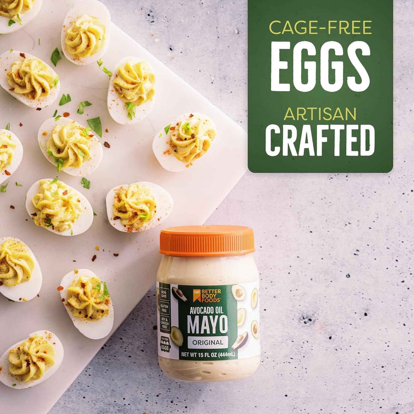 BetterBody Foods Avocado Oil Mayonnaise for Backyard Cookouts, Crowd-Pleasing Mayo for Burgers and Wraps