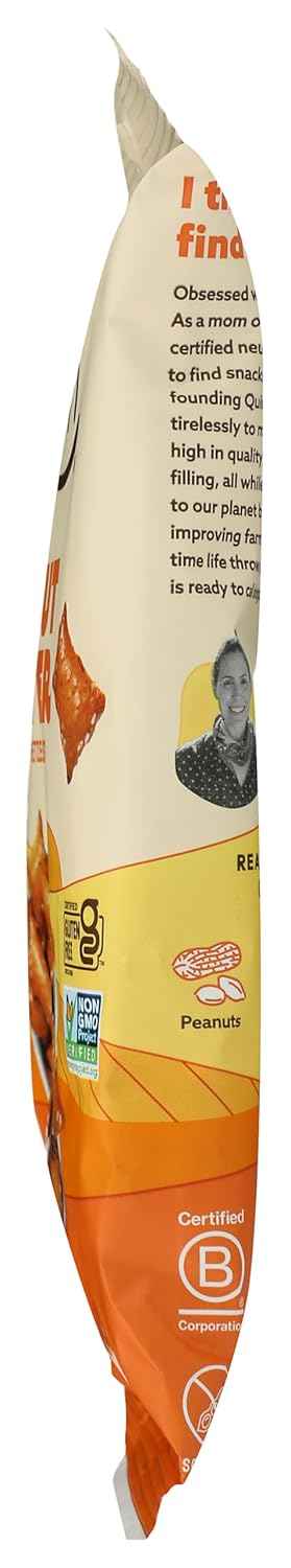 Quinn Snacks Peanut Butter Filled Pretzels, 7 Oz – Afternoon Focus Snack for the Home Office Desk