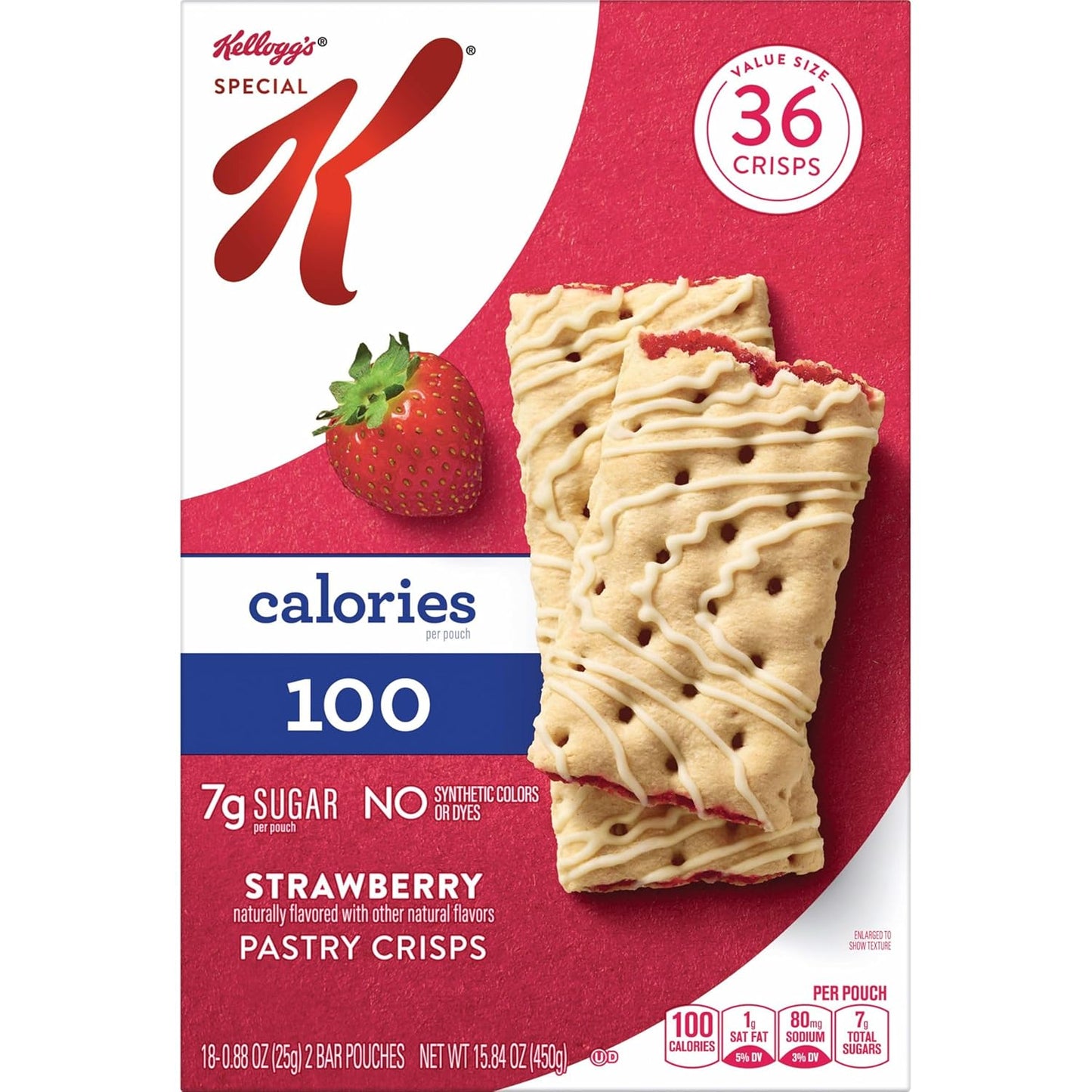 Special K Bar Pastry Crisps, Strawberry – Travel-Friendly Snack for Road Trips and Car Cup Holders