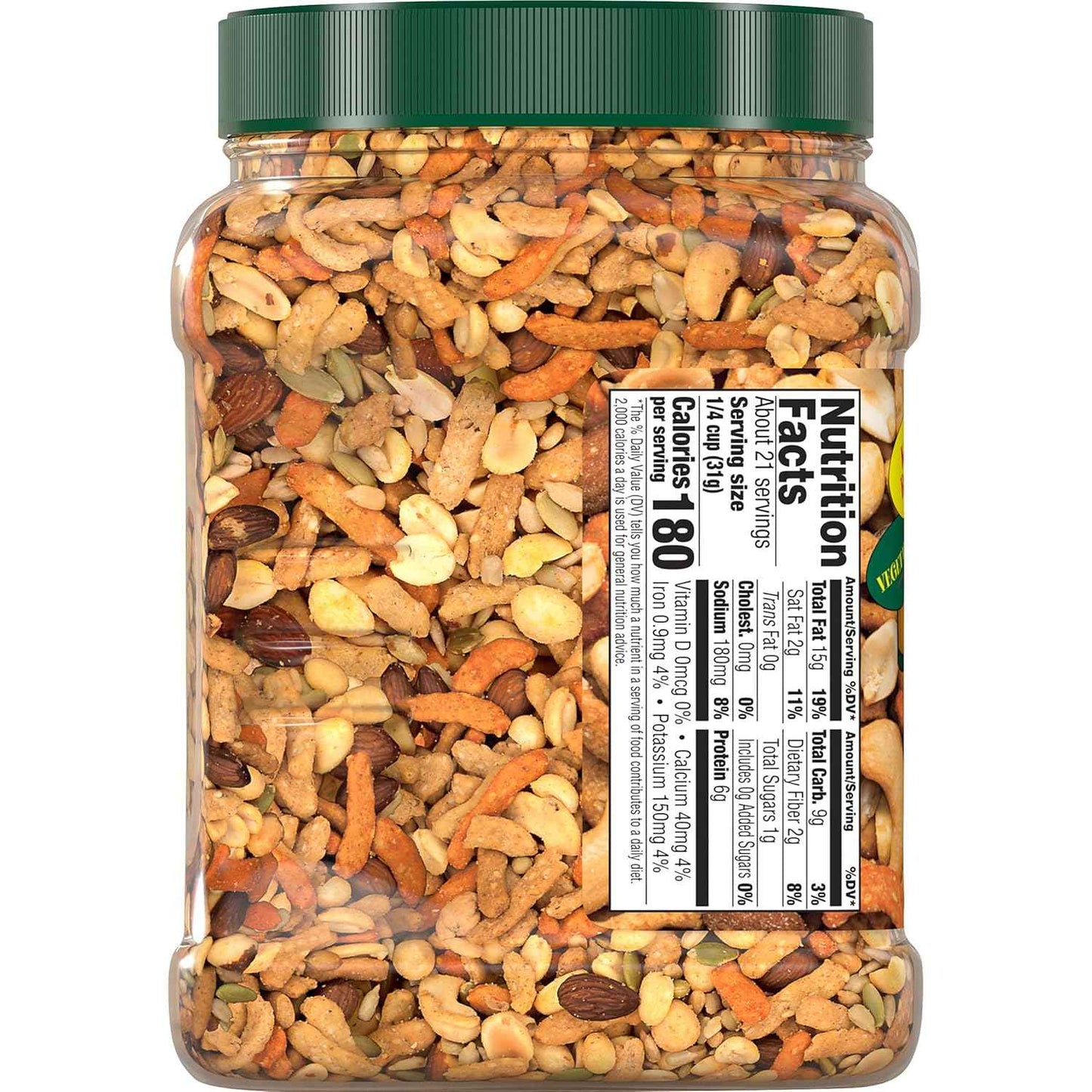 Southern Style Nuts Gourmet Hunter Trail Mix, 23 oz Resealable Canister – Portable Hiking & Camping Snack for Trails, Tents, and Road Trips