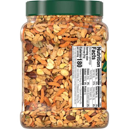 Southern Style Nuts Gourmet Hunter Trail Mix, 23 oz Resealable Canister – Portable Hiking & Camping Snack for Trails, Tents, and Road Trips