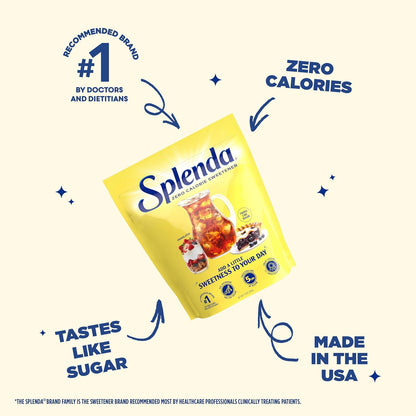 SPLENDA Granulated Sweetener – Office Pantry Staple for Focused Workdays and Calorie Control