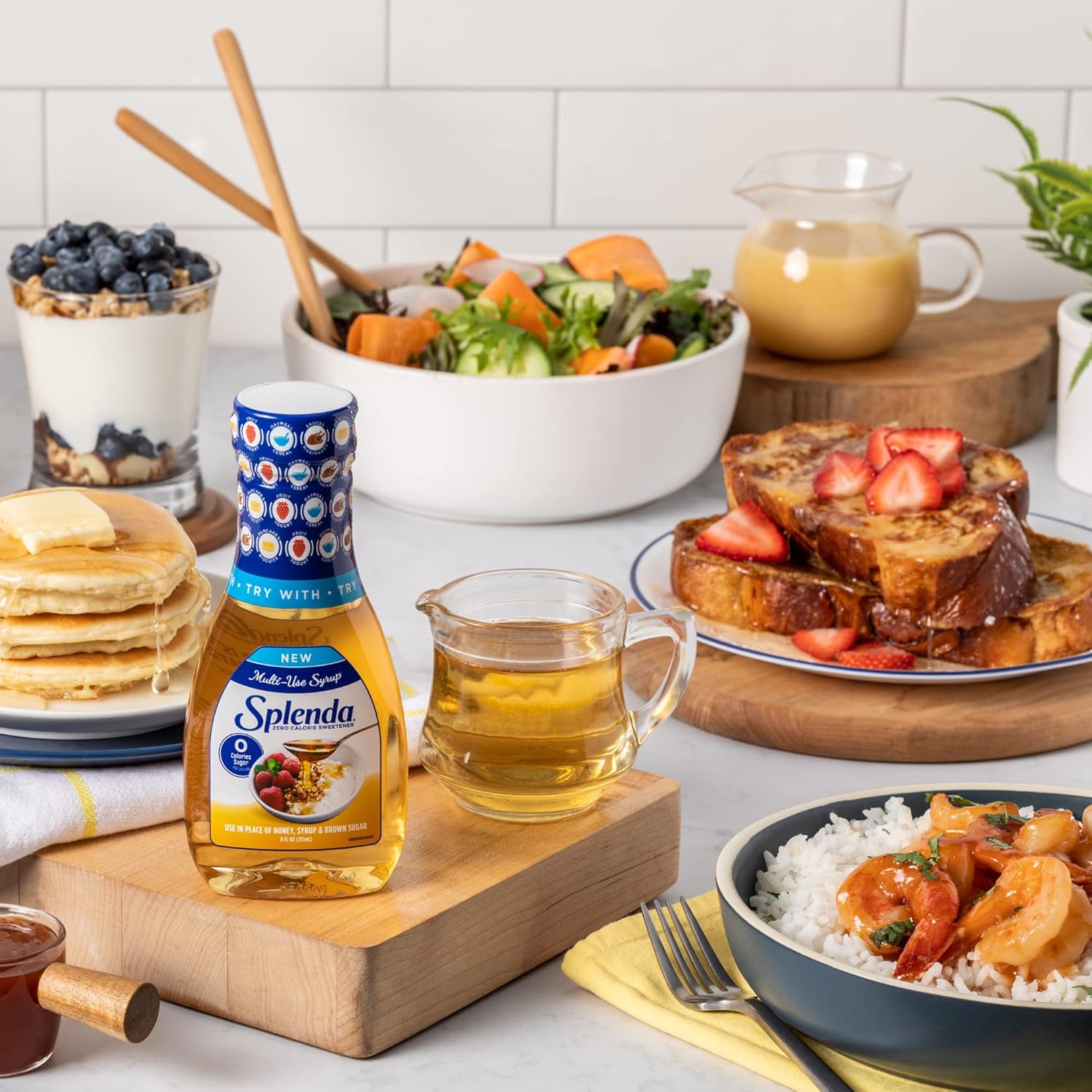 Splenda Multi-Use Allulose Syrup, Thoughtful Sugar Free Gift for the Dieter or Home Baker in Your Life, 8oz Bottle