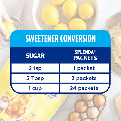 SPLENDA Zero Calorie Sweetener Packets – Clutter-Free Pantry Upgrade, 200 Pre-Portioned Packets with No Measuring Spoons Needed