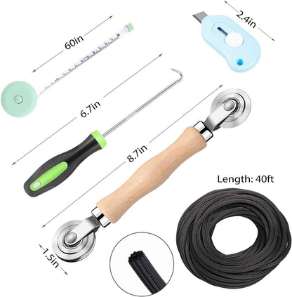 TOOLTRIZ Screen Repair Kit in Charcoal and Gray – Match Your Door and Window Aesthetic