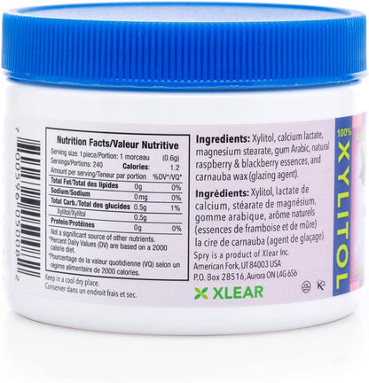 Spry Berry Blast Xylitol Mints – Choking-Safe Sugar-Free Candy for Children and Seniors, Bulk Oral Care