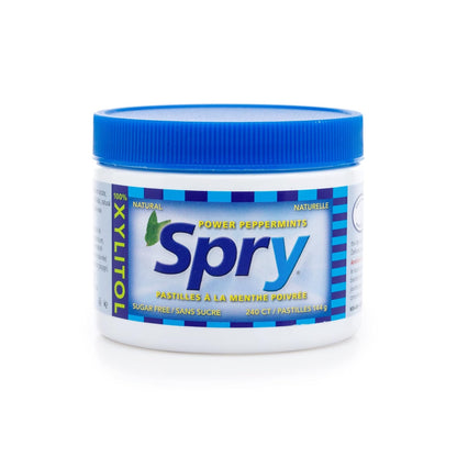 Spry Xylitol Peppermint Mints – Thoughtful Stocking Stuffer Gift for Health-Conscious Friends and Grandparents, 240 Count