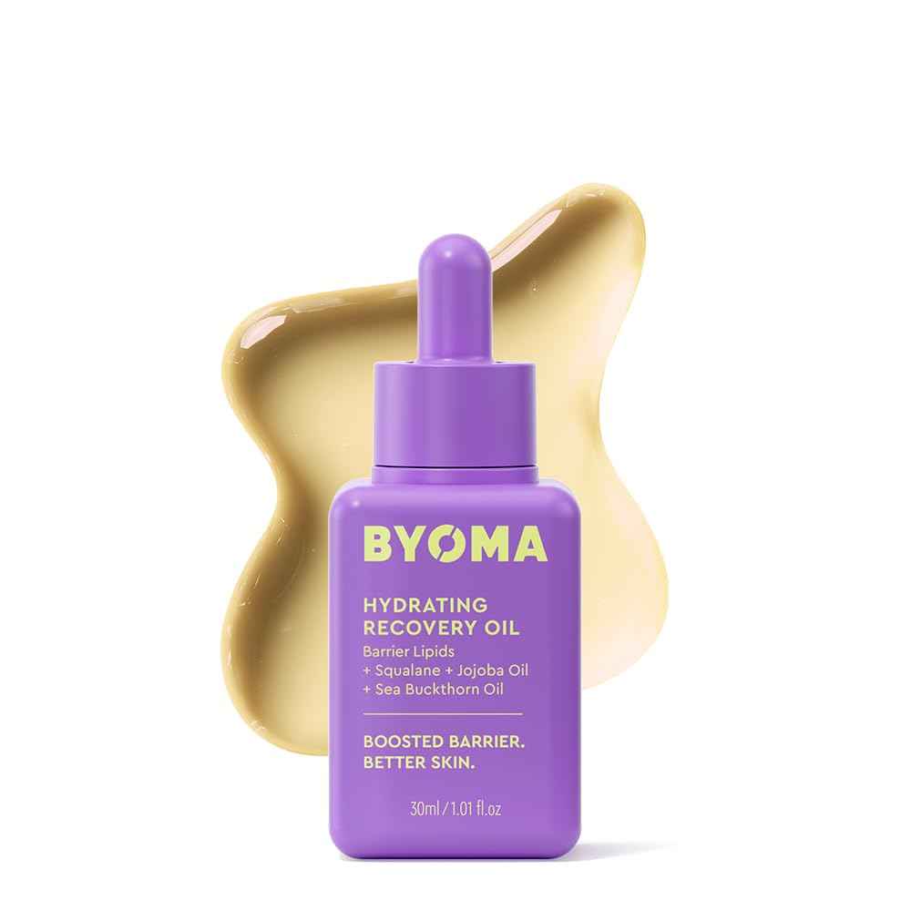 BYOMA Hydrating Recovery Oil – Nightly Skincare Ritual for Barrier Repair and Mindful Wind-Down, 1.01 fl oz