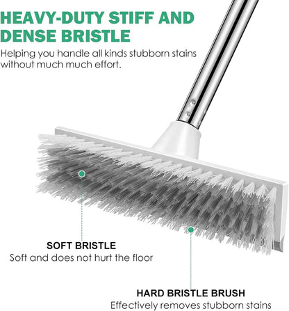 SetSail 51 Inch Long Handle Deck Brush – Heavy Duty Patio and Balcony Scrubber with Stiff Bristles for Outdoor Surface Cleaning
