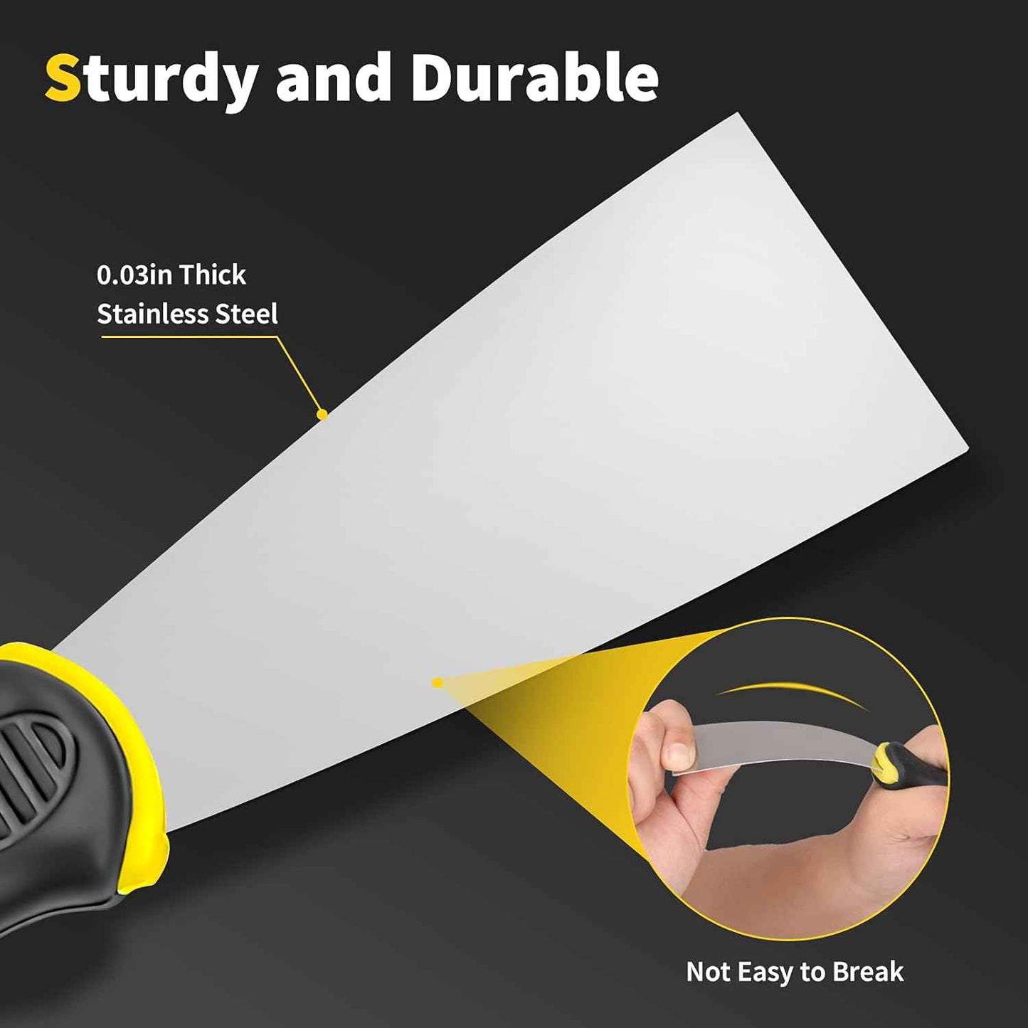 Putty Knife Set 4-Piece – Practical Housewarming Gift for New Homeowners and DIY Enthusiasts