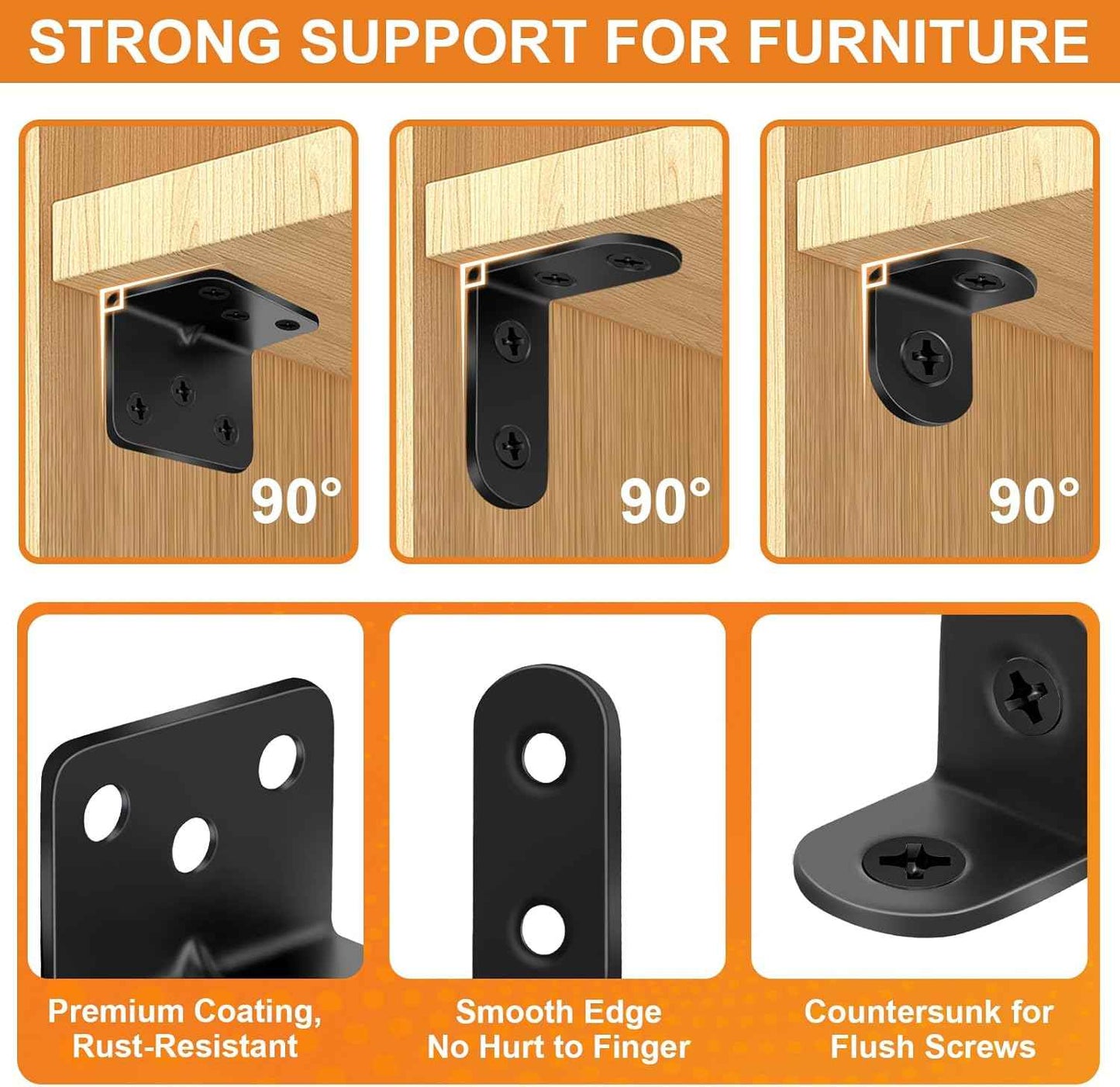 Clean Line Corner Bracket Kit for Uncluttered Floating Shelves and Intentional Living Room Walls