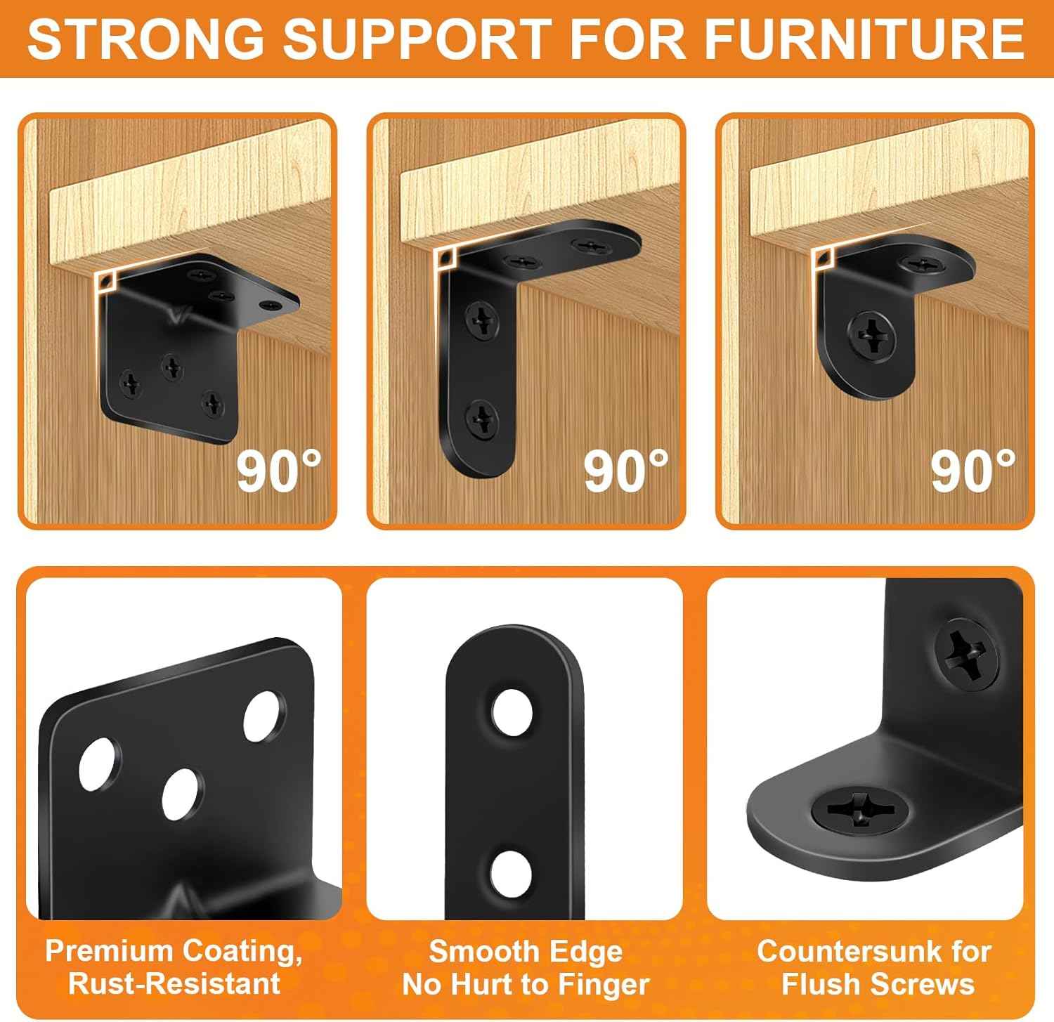 Clean Line Corner Bracket Kit for Uncluttered Floating Shelves and Intentional Living Room Walls