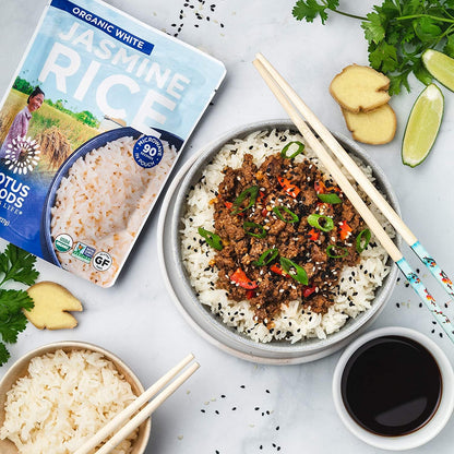 standard stovetop preparation: 1 cup rice to 1.5 cups water, simmer 20 minutes