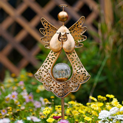Starryfill Angel Solar Stake – Elegant Garden Accent Piece Adding Warm 3000K Glow to Outdoor Living