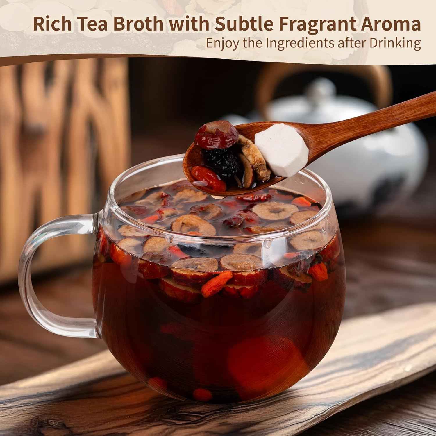 Herbal Wellness Seven Treasures Kidney Tea – Evening Wind-Down Ritual for Mindful Self-Care at Home