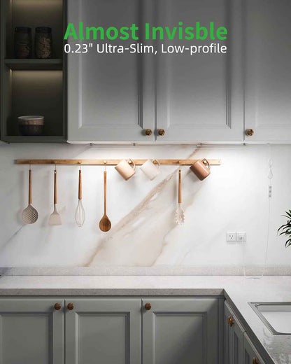 BRIGHTWILL Warm White Under Cabinet LED – Ambient Bar Light for Cozy Bedroom, Living Room, and Entertainment Centers