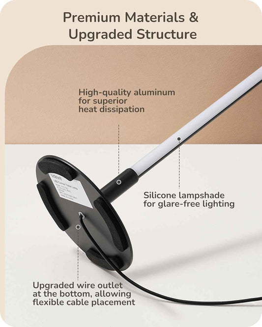 EDISHINE Warm Dimmable Bedside Lamp – Calming Wind-Down Light for Evening Routines
