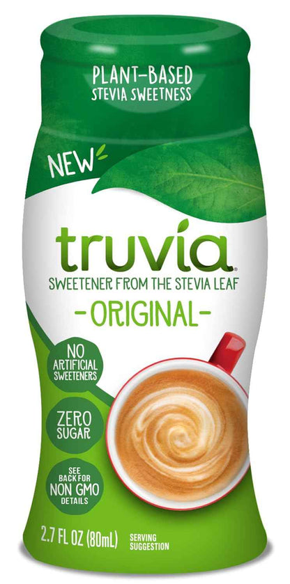 Truvia Stevia Leaf Liquid Sweetener – Compact Flip-Top Bottle for Intentional Kitchens and Simple Mornings