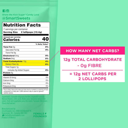 SmartSweets Lollipops – School-Safe Allergy-Friendly Candy for Sensitive Eaters