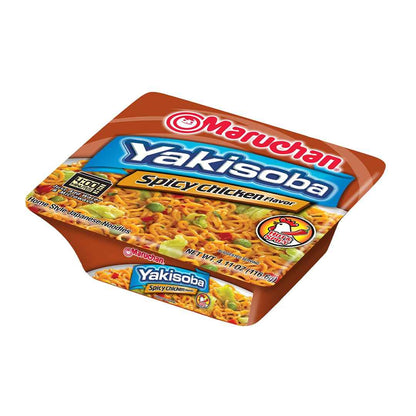 Maruchan Yakisoba Spicy Chicken – Pantry Stockpile for Camping Trips and Road Trips, 8-Pack