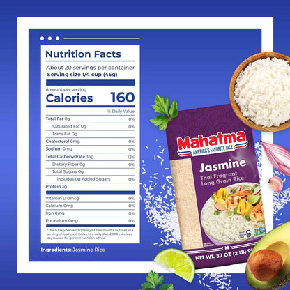 Mahatma Jasmine Rice 10 lb – Family-Size Fragrant Rice for Shared Dinner Tables