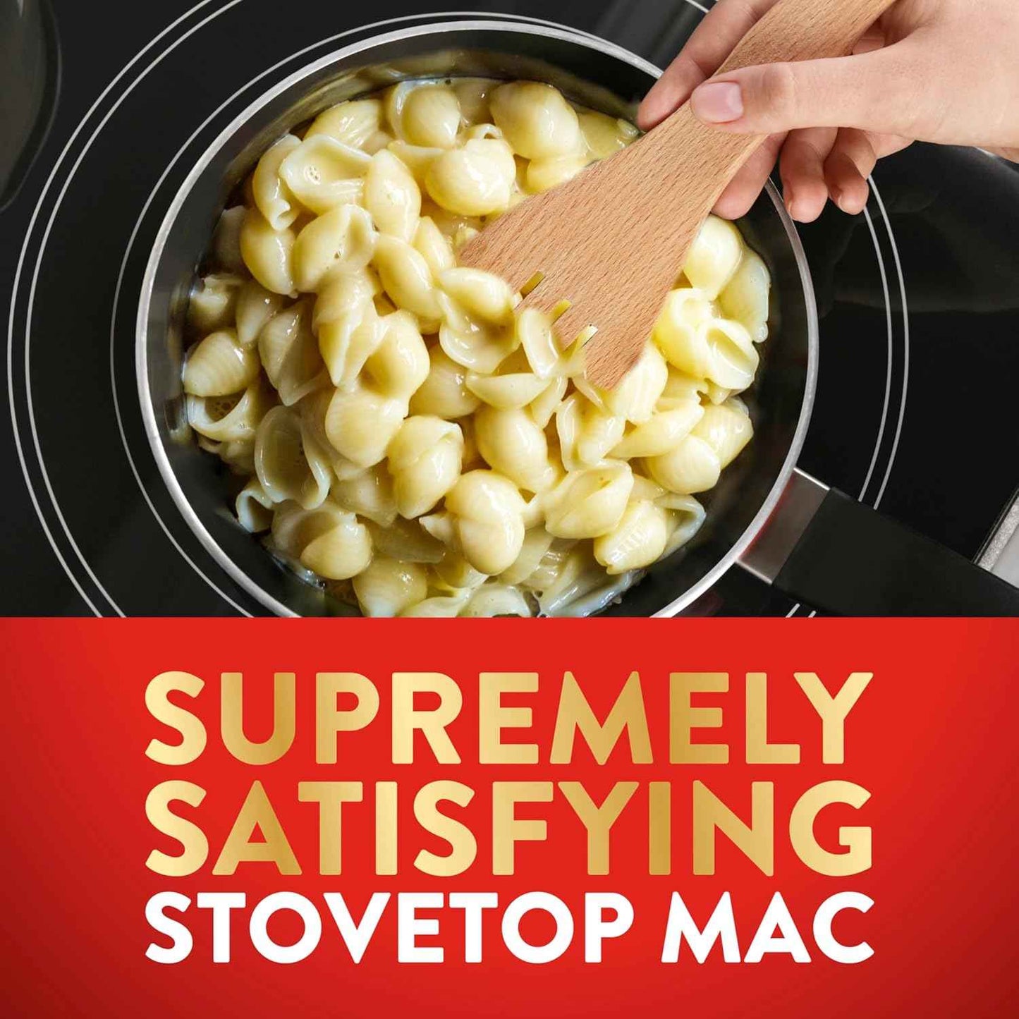 Stouffer's Supreme Shells Three Cheese Stovetop Mac – Simple Two-Ingredient Pantry Meal, Ready in 10 Minutes